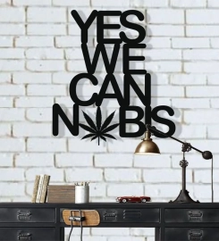 Metal Wall Decor, Cannabis Decor, Metal Wall Art, Home Living